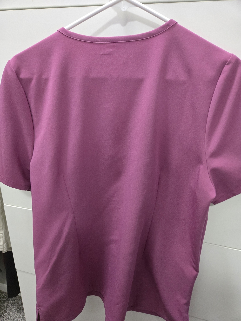 Mandala Women's Short Sleeve Notch Neck Top - Mauve - Picture 3 of 7